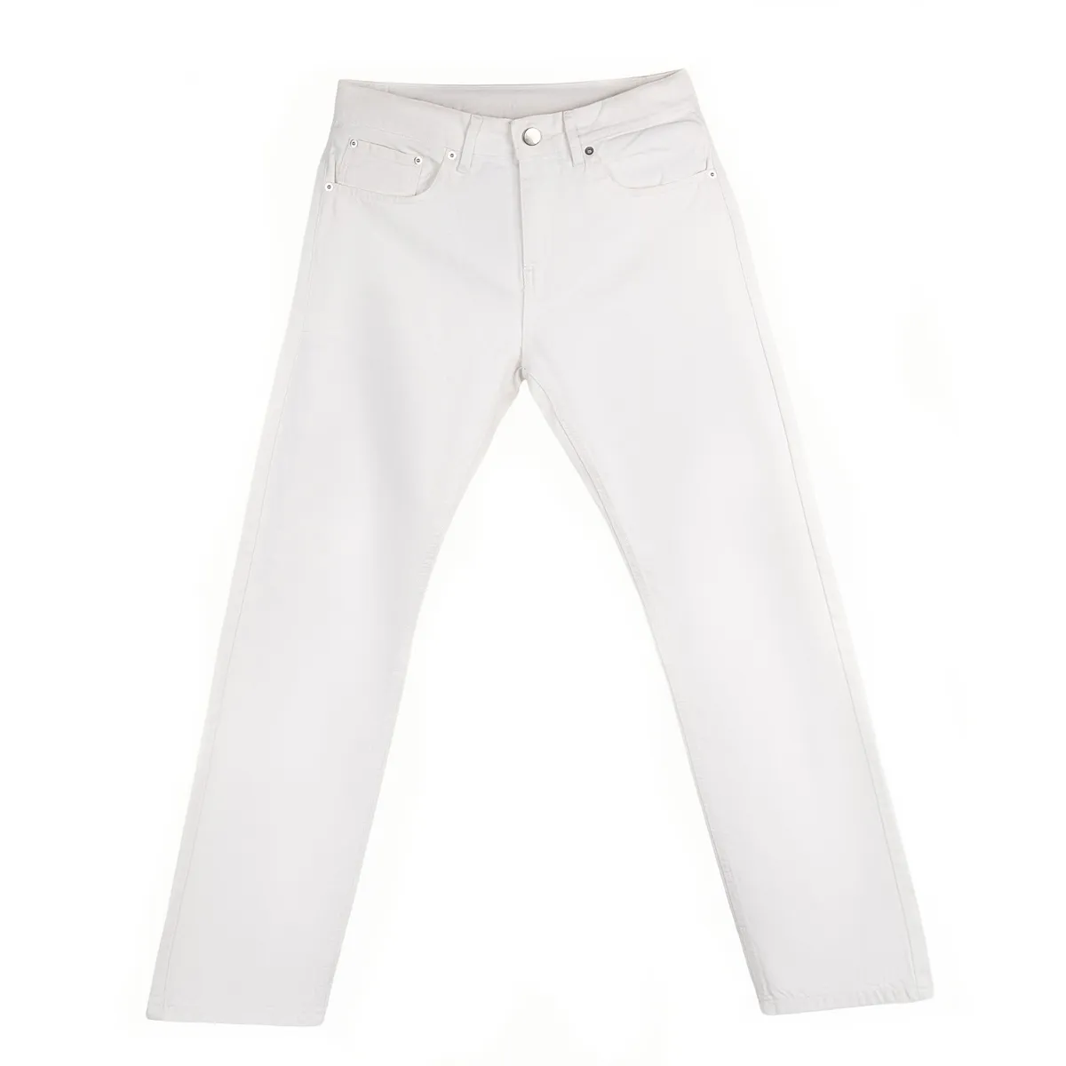 HUSO Classic Straight Jeans – White new, product view 2