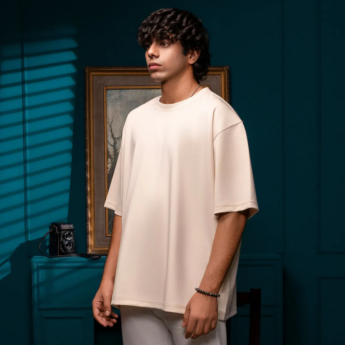HUSO Ecru Oversized Tee new, product view 5